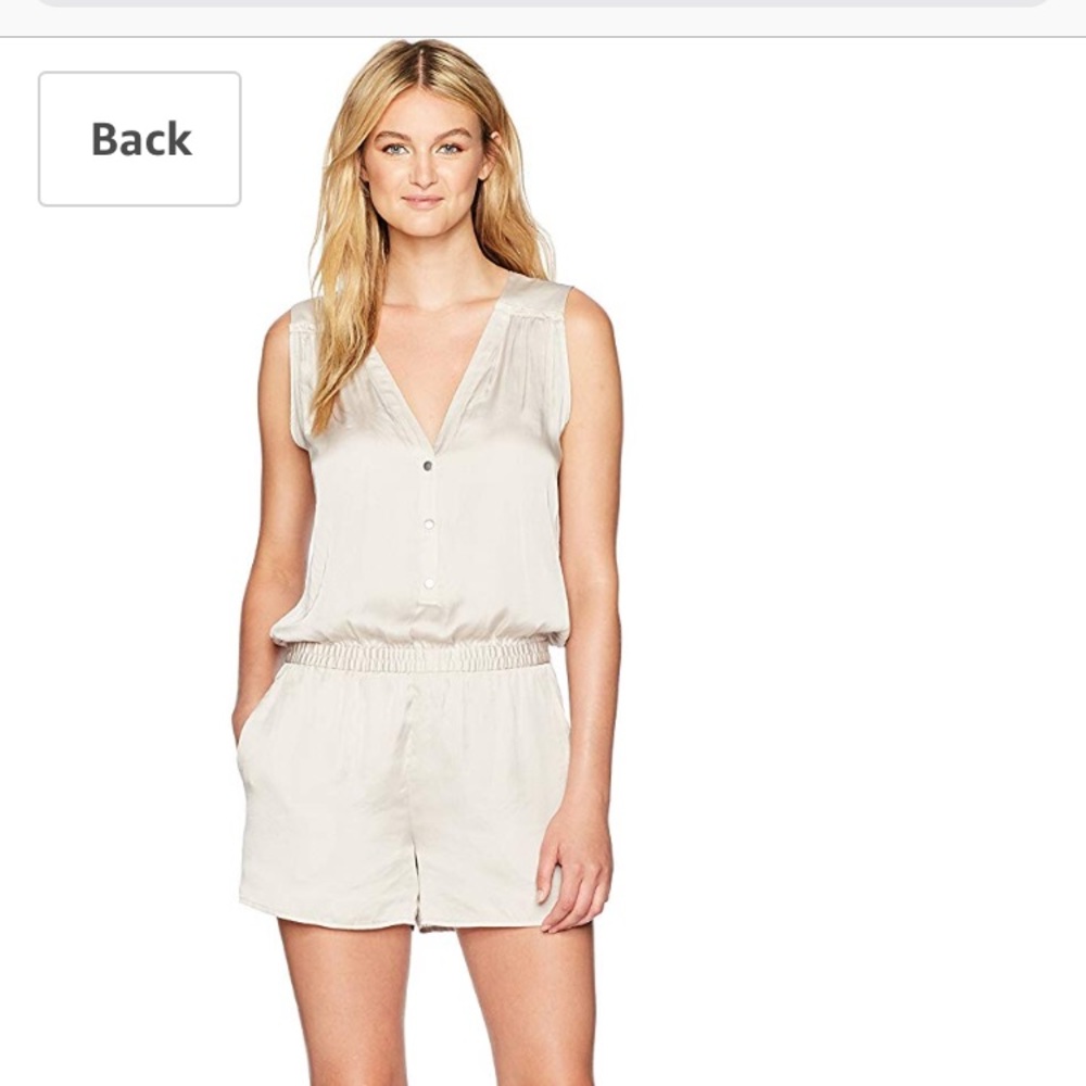 BCBG Mikah satin romper. Worn once